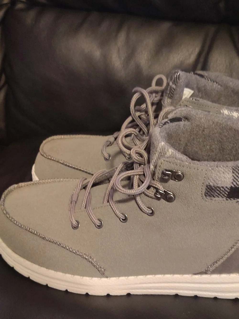 Frogg Togg Gray Suede Lace-Up Ankle Boot Sneakers